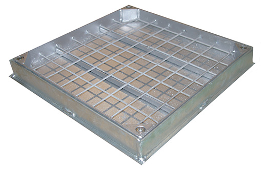 Airtight frame and lid made of reinforced galvanized steel TONA. REFILLABLE 
