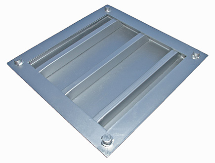 Airtight frame and lid made of reinforced galvanized steel TONA. Smooth